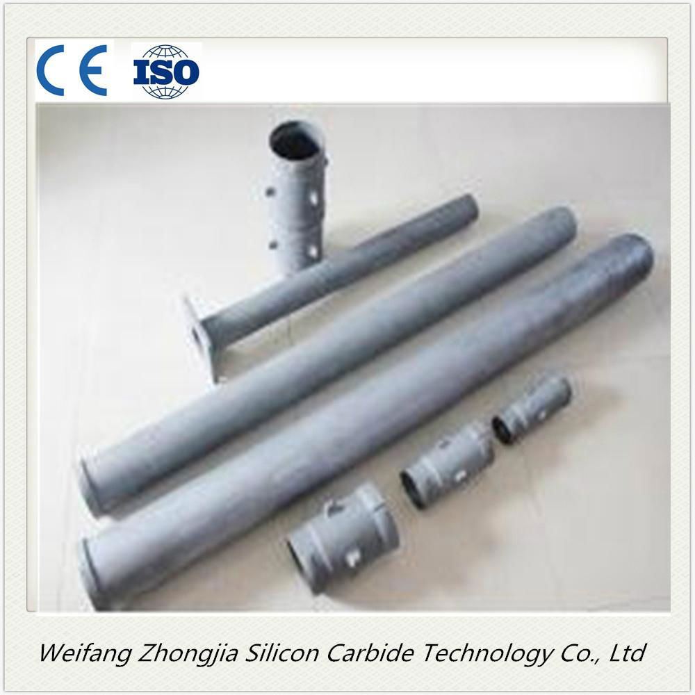 silicon carbide sisic radiation pipe with high temperature tolerance 4