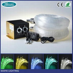 Best sale fiber optic light with 24W RGBW LED+ twinkle white wheel fiber optic l