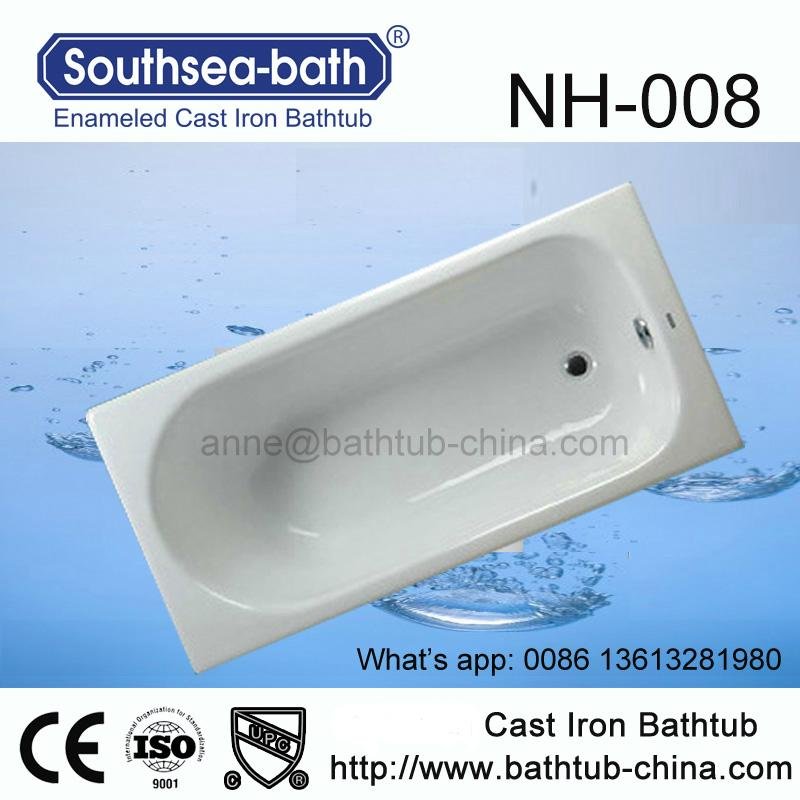Simple Drop-in Commen Soaking Cast Iron Bathtub