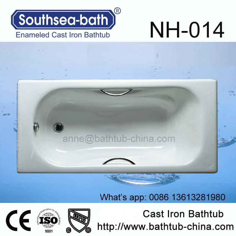 With handle Builtin Cast Iron Bathroom Bathtub NH014 Southsea