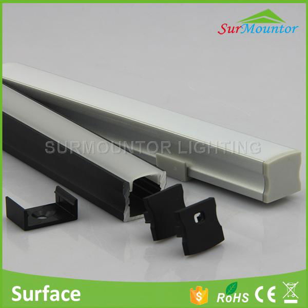 Customized length 17*15mm  led aluminum profile with high quality
