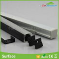 Customized length 17*15mm  led aluminum