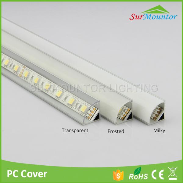 Heatsink led aluminum profile corner decoration with high quality 