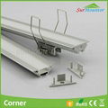 Corner decoration alu led profile led aluminum profile for led strip light