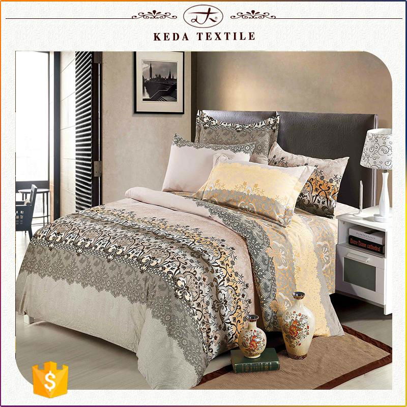 China textile wholesale cheap price 100% polyester disperse printed bed set 2