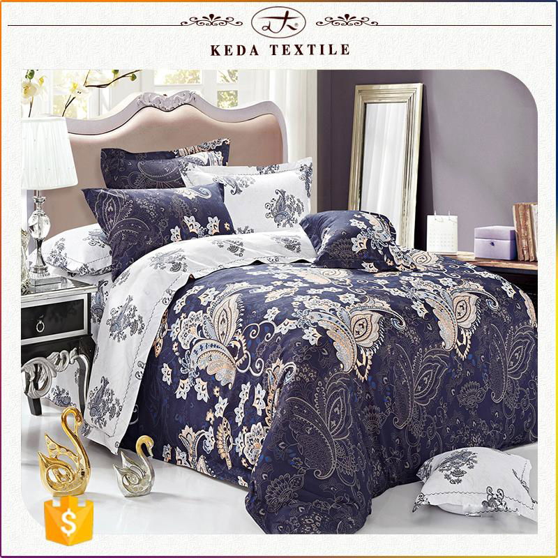 China textile wholesale cheap price 100% polyester disperse printed bed set 4