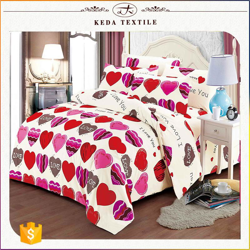 China textile wholesale cheap price 100% polyester disperse printed bed set