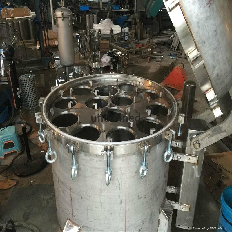 垂直开盖多袋式过滤器 不锈钢多袋式过滤器 4