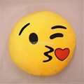 Top selling Dia 35cm Soft Emoji cushion