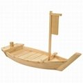 Best quality disposable white birch wood sushi boat for Putting Japanese Cuisine 1