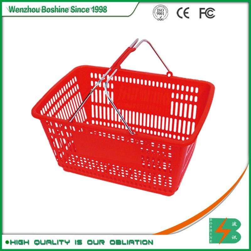 Plastic Roll Shopping wicker storage Basket Hand Basket for supermarket 5
