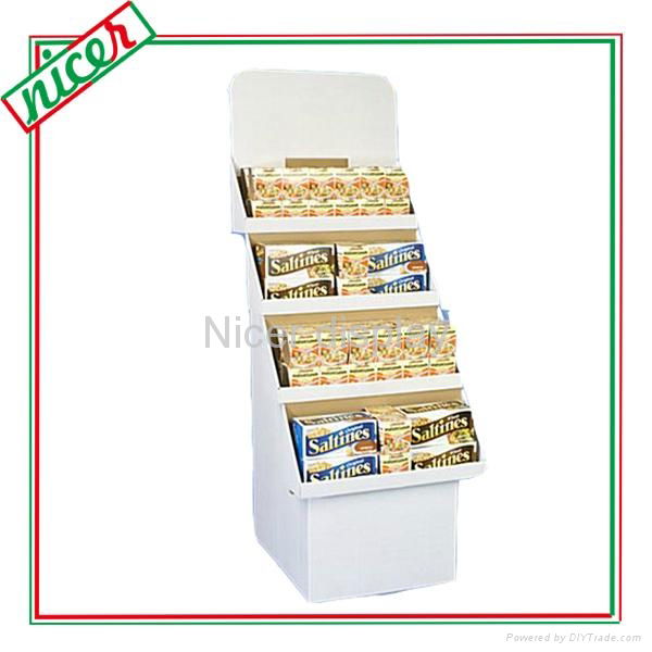 Economic cardboard material Point Of Sale Coffee Display 4