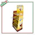 Economic cardboard material Point Of Sale Coffee Display 5