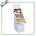 Strong corrugated material Biscuit Tiers Display Stands 1