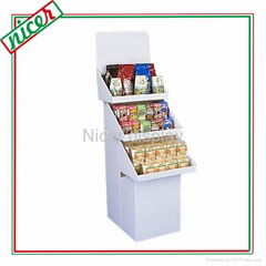 Strong corrugated material Biscuit Tiers Display Stands