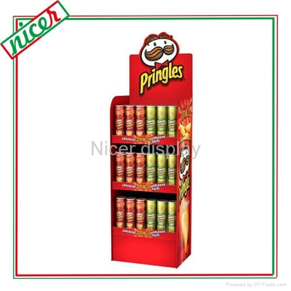 Economic Corrugated Self Ready Booth Display for tins 3