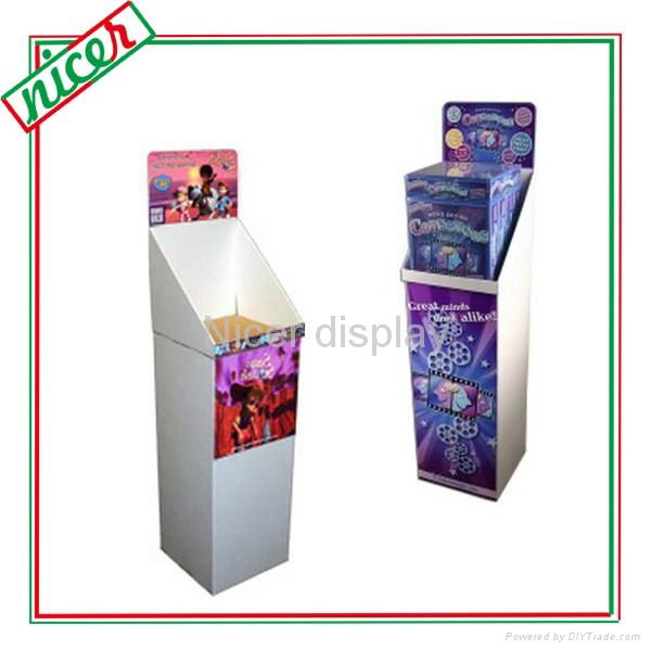 Floor corrugated cardboard dump bin display box 3