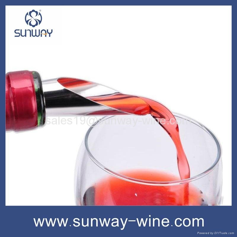 Wine aerator pourer with stopper 5