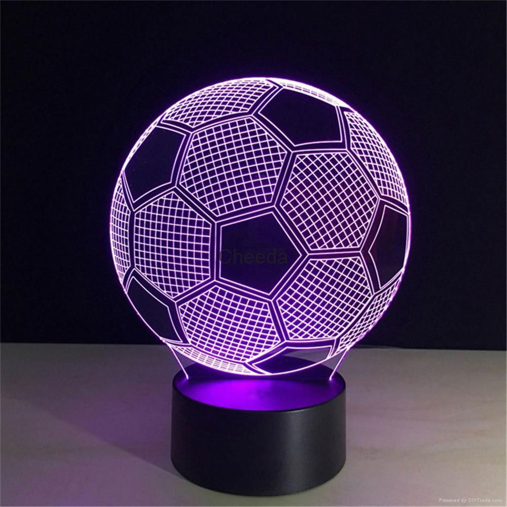 New products 2016 7 color change 3d optical illusions Unique Lighting Effects  4