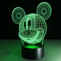 Funny cartoon design baby products Mickey Mouse shape 3d led desk lamp 1