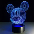 Funny cartoon design baby products Mickey Mouse shape 3d led desk lamp 2