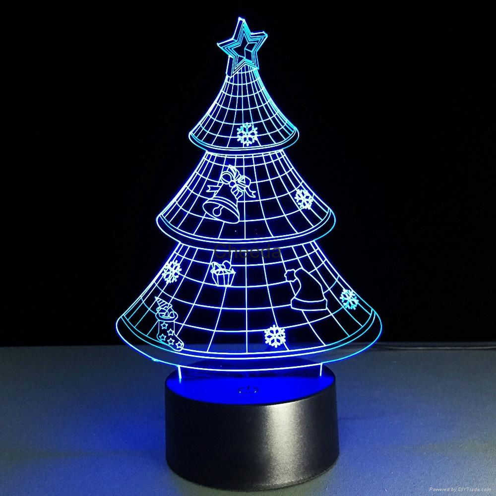 ABS Base Acrylic Plate Material and Switch Power Generation Magic Christmas Tree 3