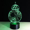 Intelligent Robot Shape 3D Visual Led Night Light Decoration Table Lamp  5