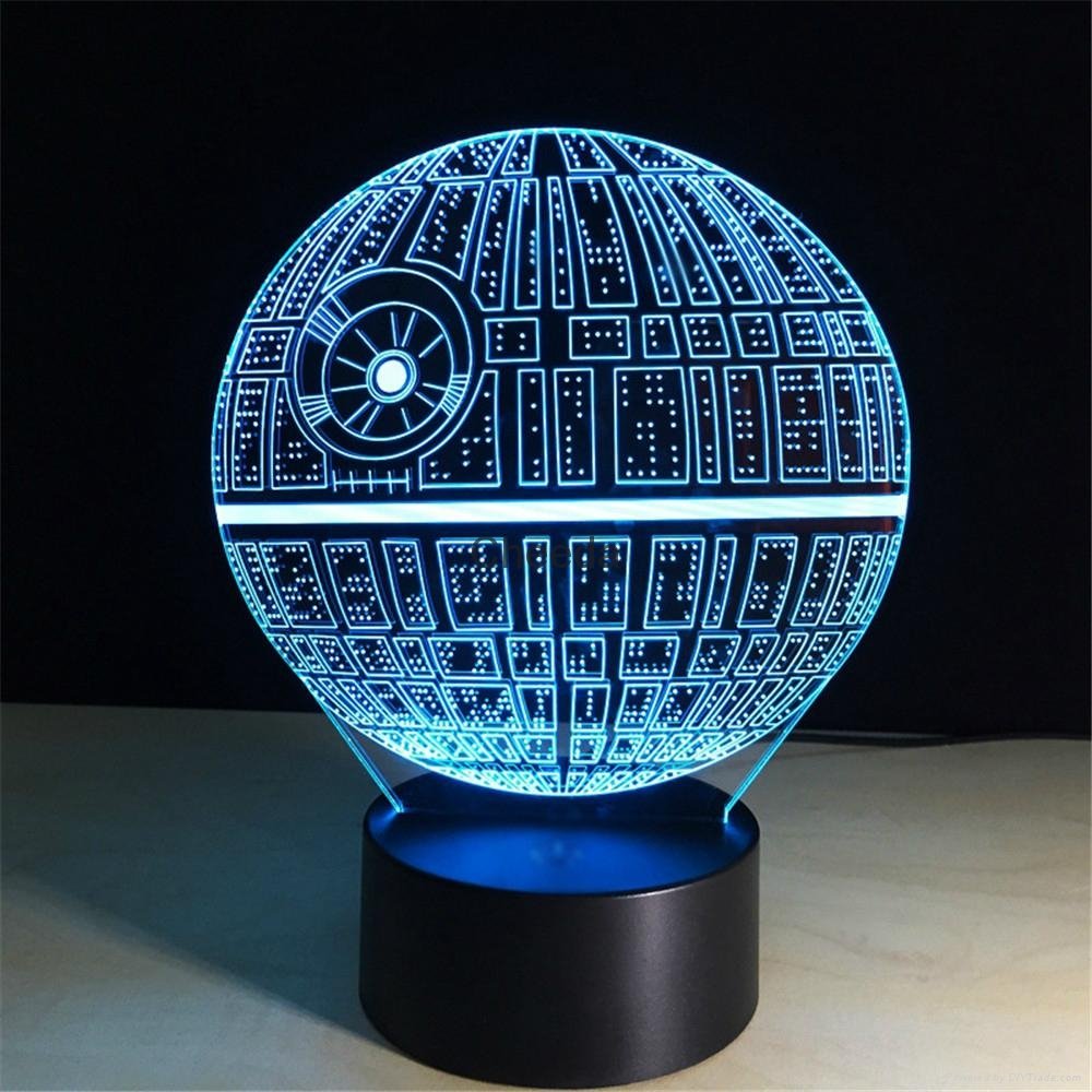Luminarias Lamp Star Wars 3D  Visual Night Lights Table lamp 3