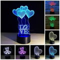 Acrylic 3D Illusion Lamp Colorful  LED Night Lights  Love Heart I LOVE YOU  Lamp 1