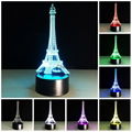  Luminarias Fancy Eiffel Tower Led Light 3D LED Night Light  Bady Room Night Lam 1