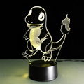 7 Colors Changing  Light Novelty Pocket Dragon 3D Visual Led Small Night Light 4