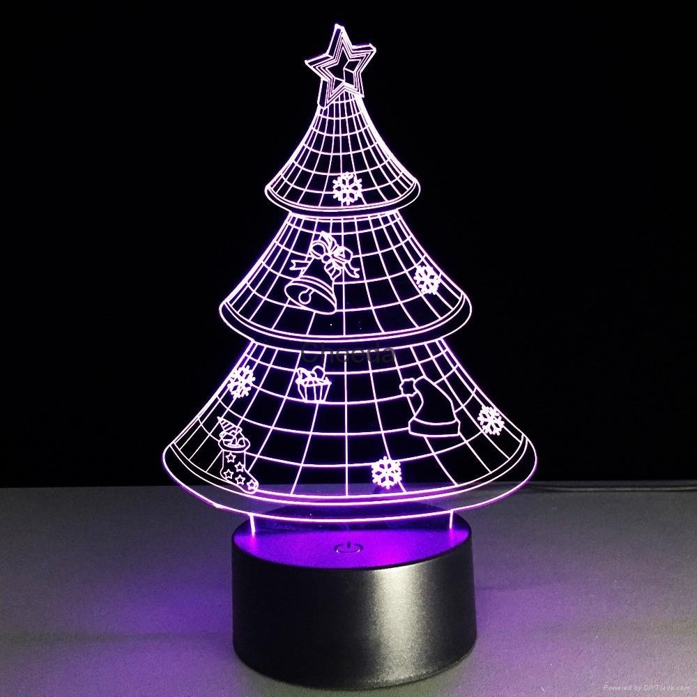 ABS Base Acrylic Plate Material and Switch Power Generation Magic Christmas Tree 5