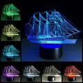 Creative 3D Sailboat LED Night Light