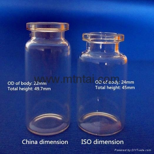 10ml clear glass vials 
