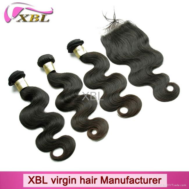 Brazilian natural 100% virgin human hair 2