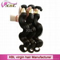 Brazilian natural 100% virgin human hair 3