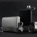 Promotion hip flask printing adventure stainless steel whisky flask 