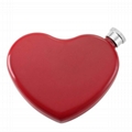 Heart shape new design  hip flask with 304 material  5