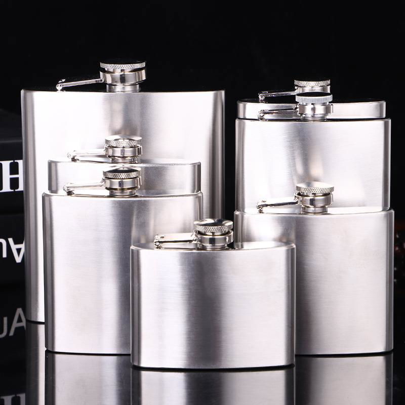  Custom logo high quality 304 stainless steel 6oz hip flask 4