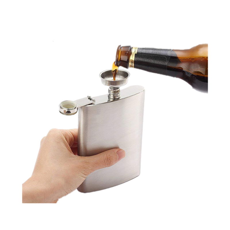  Custom logo high quality 304 stainless steel 6oz hip flask 5