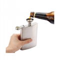  Custom logo high quality 304 stainless steel 6oz hip flask