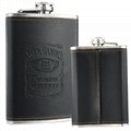 OEM whisky wrapped stainless steel hip flask 2