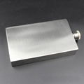 Outdoor flat square wine bottle rectangle shaped 7oz  stainless steel hip flask