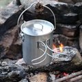750ml outdoor stainless steel coffee mug with folding handles