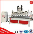 Rotary CNC router Wood router 1325 for cylinder works with Multi spindles  2