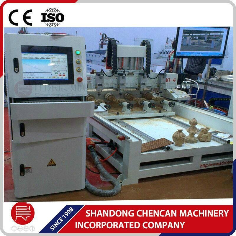 Rotary CNC router Wood router 1325 for cylinder works with Multi spindles  5