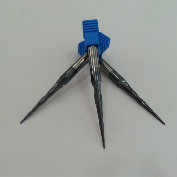 R0.5*47*8*100*HRC45 Carbide 2 flutesTaper Ball nose end mill 3