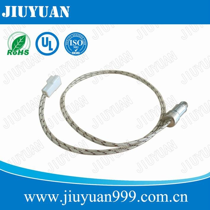 High temperature meat probe receptacle for mircowave oven