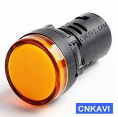 Led Pilot Lamp Signal Light Indicator Light 22mm AD26B-22DS  Yellow