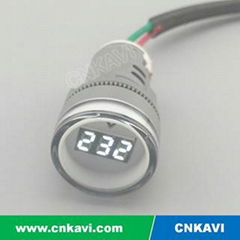 AC Digital Voltage Meter Voltmeter 22mm